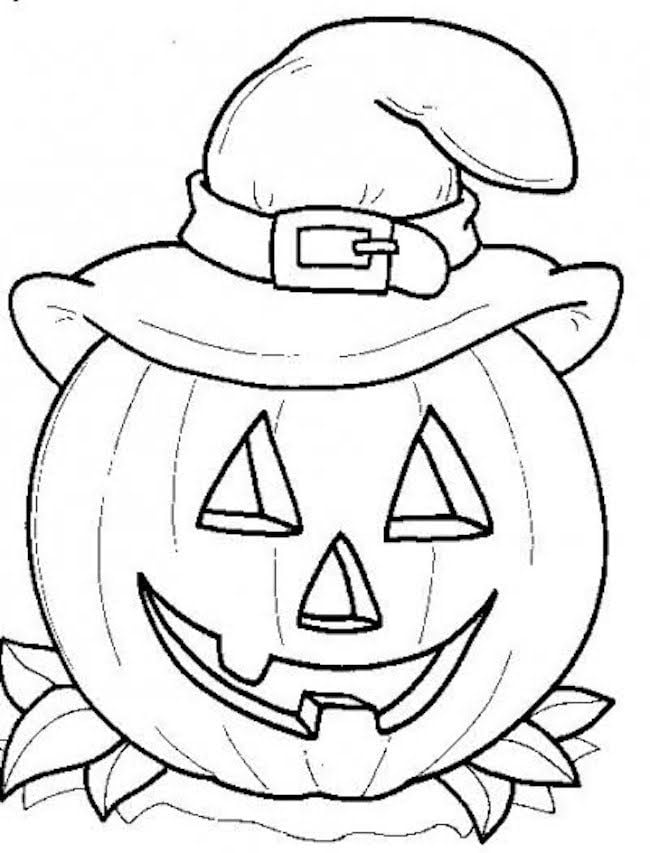 Desenho de Halloween para colorir – Imagem e Molde e para imprimir