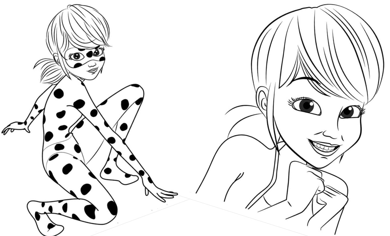 ▷ Desenhos de Ladybug para colorir