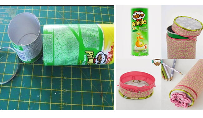 Artesanato usando Latas de Pringles, Objetos sofisticados e Geniais