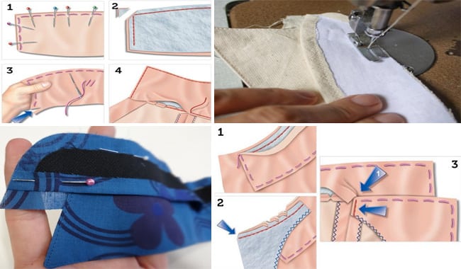 Como fazer Gola Simples – Colarinho e Esporte em trabalhos de costura