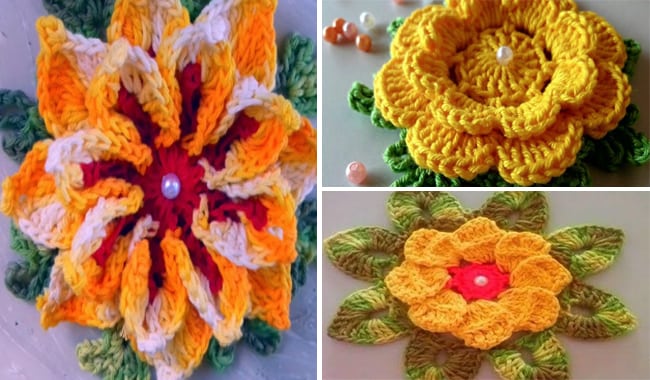 IPÊ AMARELO, a Flor de Crochê mais bela para fazer em seus bordados