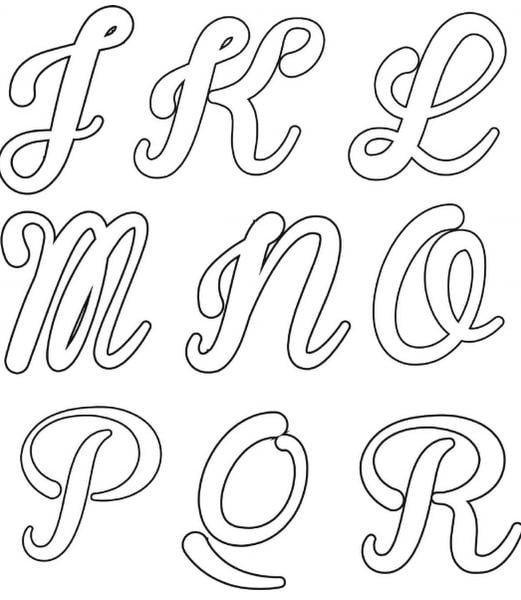 Letras Cursivas Para Imprimir Bonitas Alfabeto E Moldes Para Caligrafia 2 descargar los moldes de letras. letras cursivas para imprimir bonitas