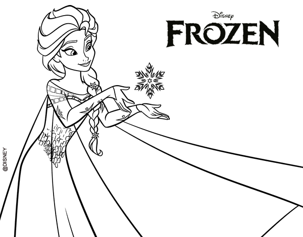 Desenhos para imprimir frozen da Disney.
