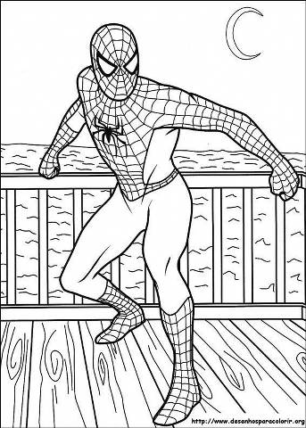 Desenho do Homem Aranha para usar em lembrancinhas e enfeites para festas de aniversário.