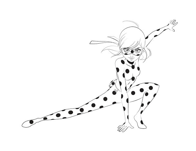 desenho de ladybug personagem infantil imprimir e colorir