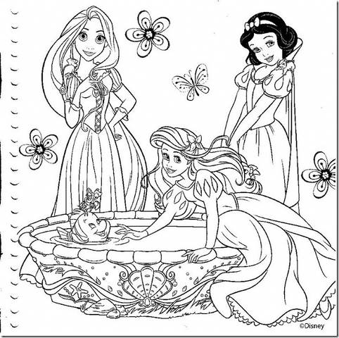 Desenhos para imprimir princesas
