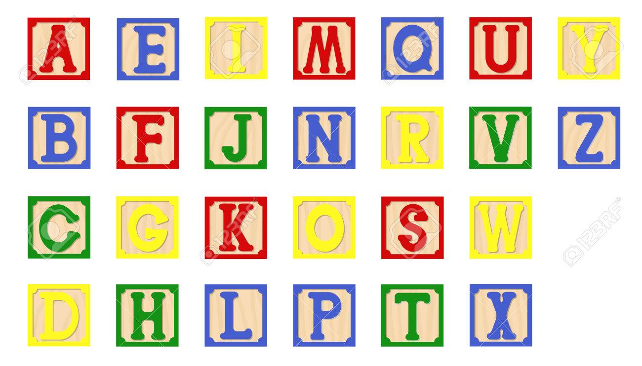 letras do alfabeto abecedário quadradinhos para jogos.
