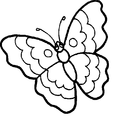 Desenho de borboleta pintar