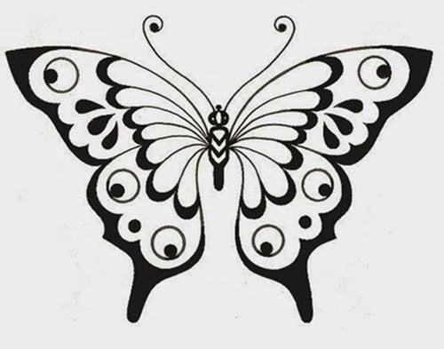 Desenho de borboleta recortar