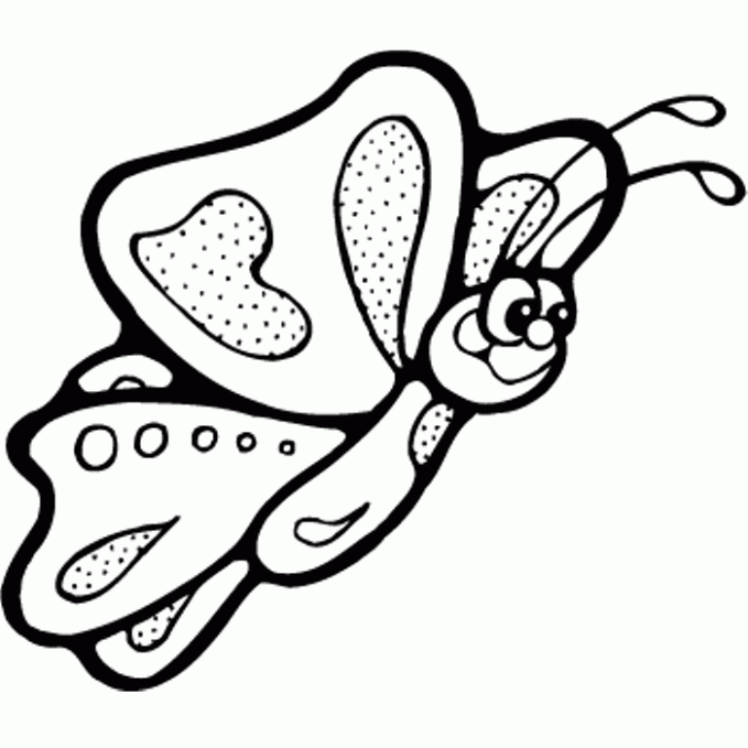 Desenho de borboleta voando