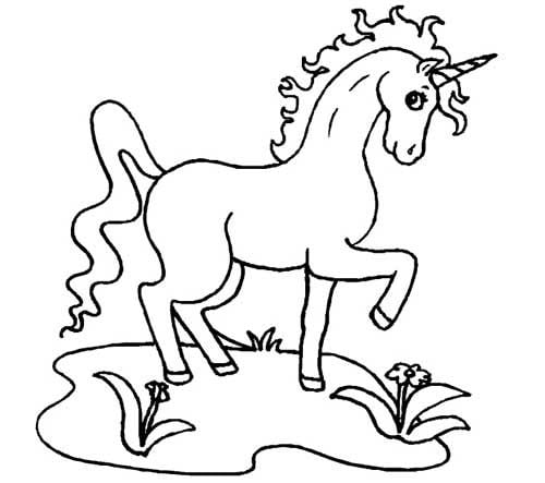 desenho de unicornio
