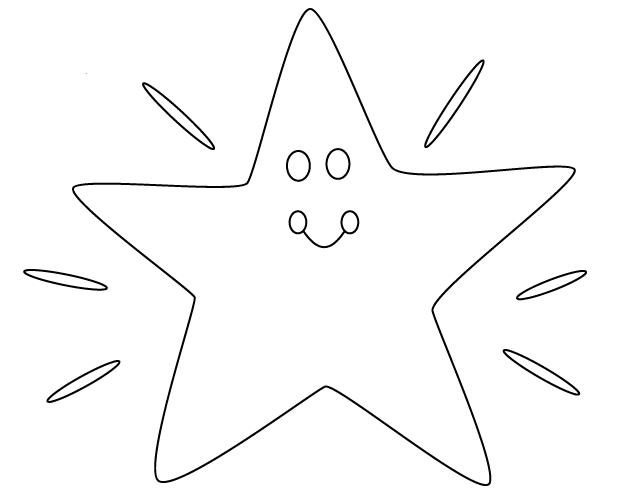 Imagem de de estrela de natal sorridente e brilhante.