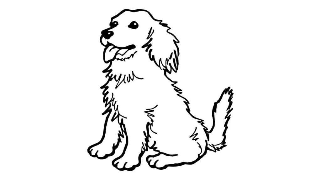 desenho de cachorro
