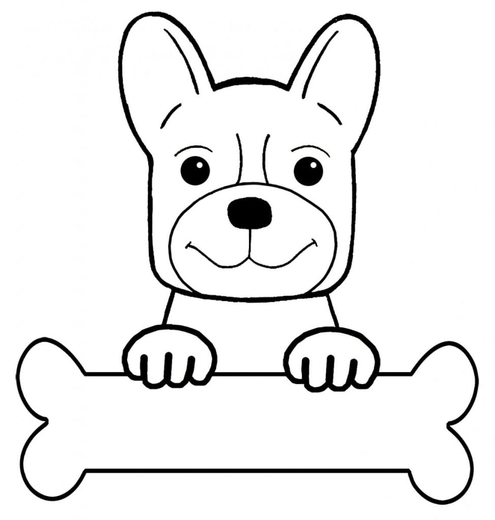Desenho de cachorro fofo