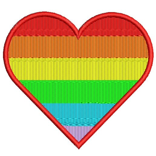 Desenhos de coração com textura de arco-íris