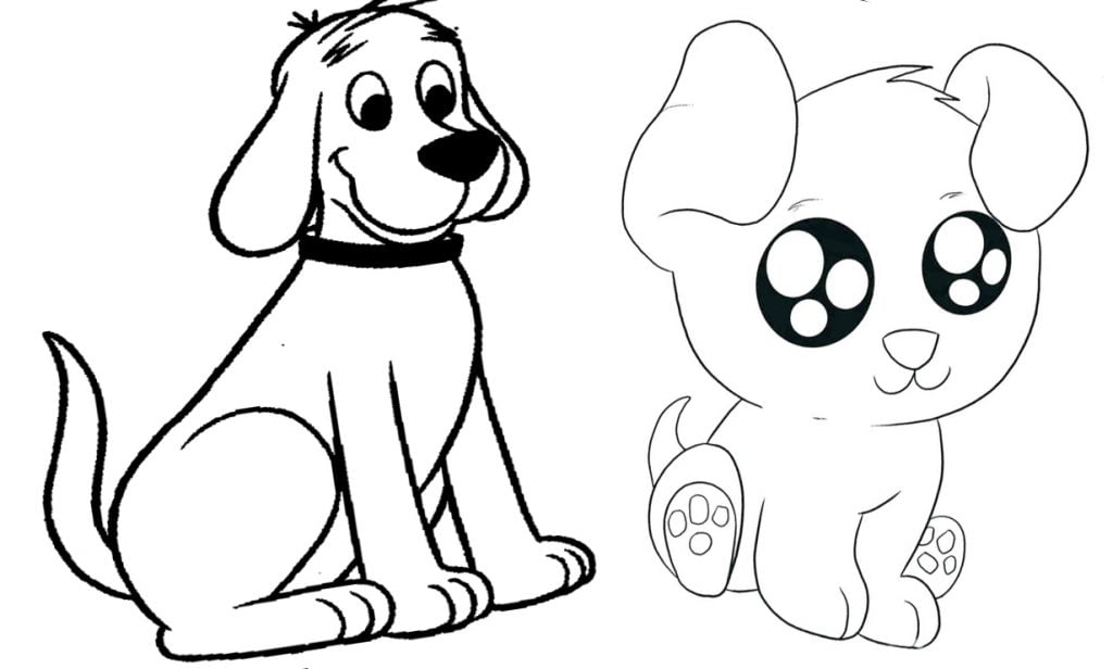 desenho de cachorro para colorir molde