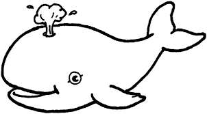 desenho de animais para colorir baleia