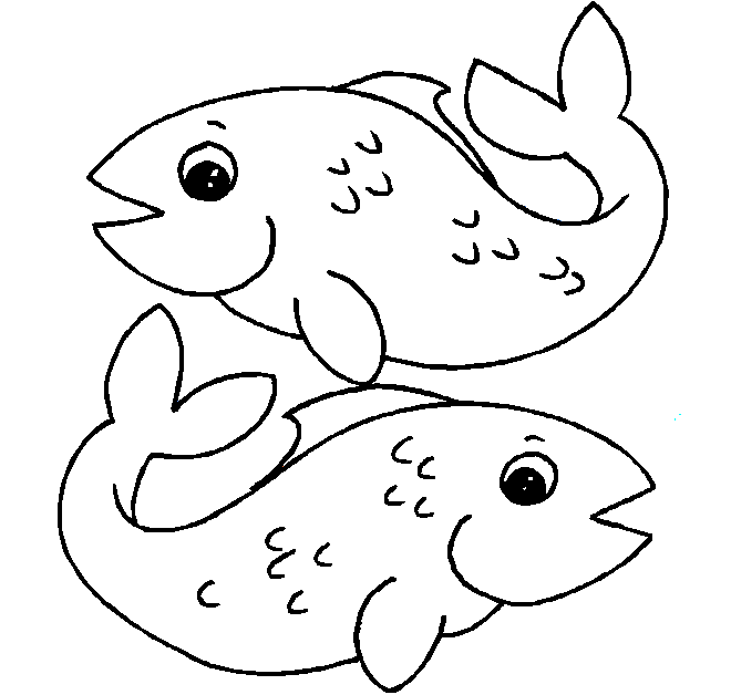 desenho de animais peixe