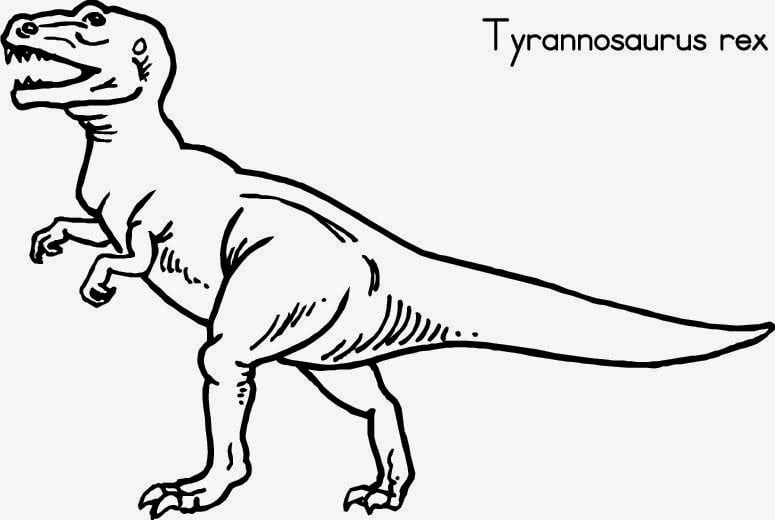 Desenho de dinossauro rex