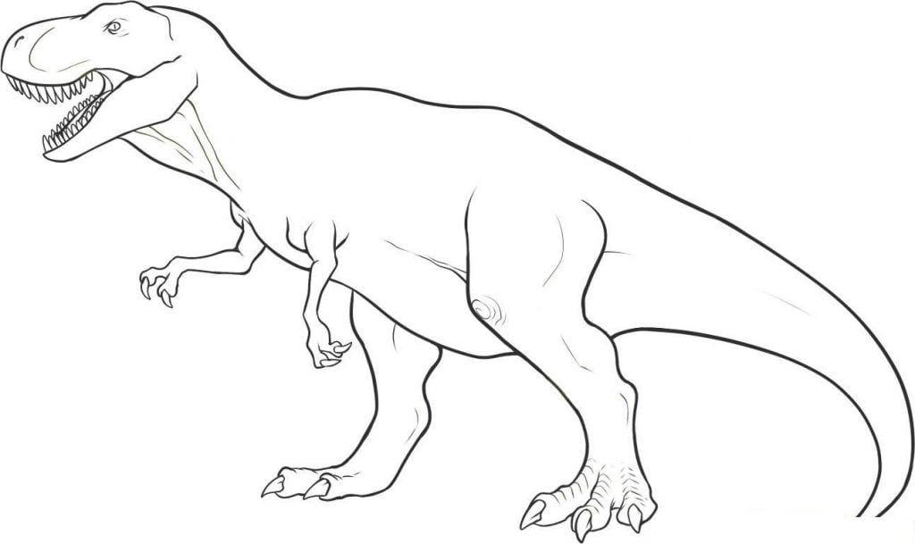 desenhos de dinossauros para colorir t-rex