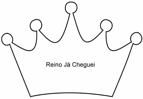 Modelo de coroa de rei para imprimir