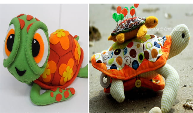 Molde de desenho Tartaruga para colorir e imprimir em Feltro e EVA