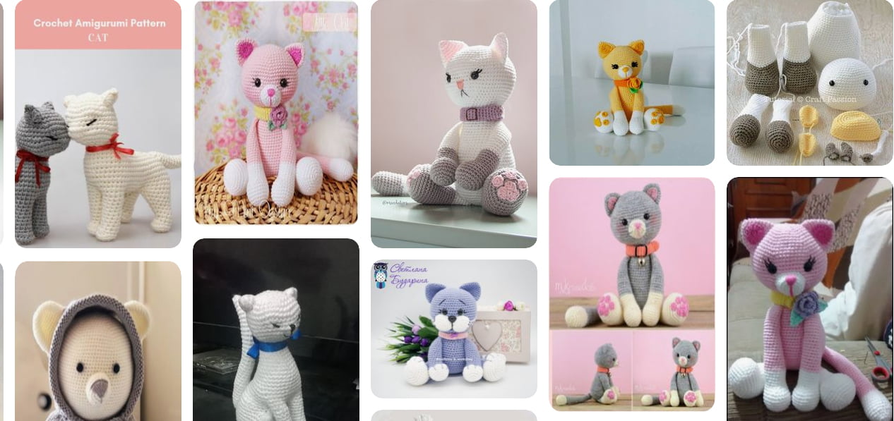 Apaixone-se com Gatinhos de Crochê Amigurumi encantadores