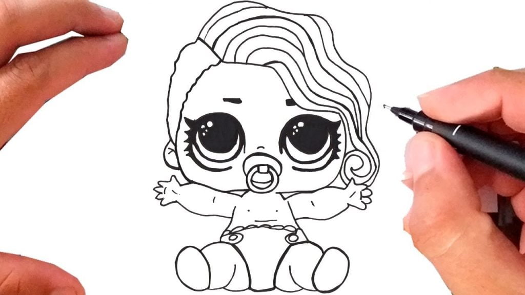Desenho de boneca LOL bebê