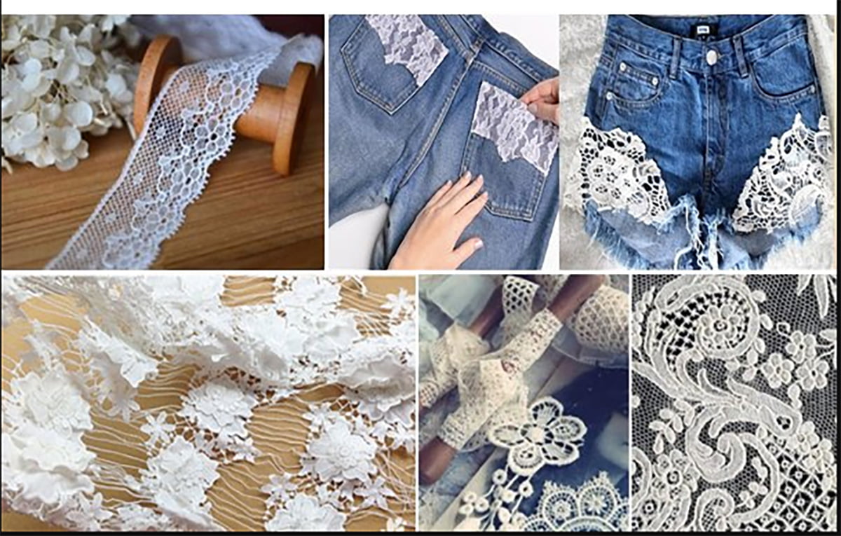 Renda e Jeans , Aprenda fazer Customização Criativa na Costura Fashion