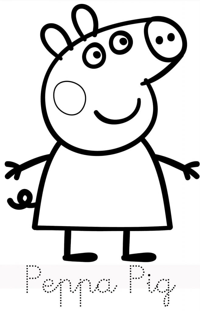 Desenho da Peppa Pig para imprimir