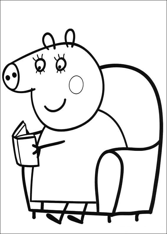 Desenho da Peppa Pig para imprimir