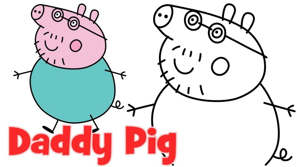 Desenho da Peppa Pig para colorir