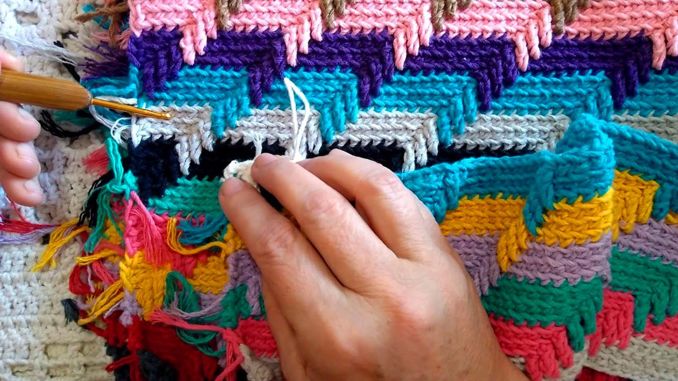 Como fazer Ponto de Crochê 3D Arco-Íris e nunca mais errar