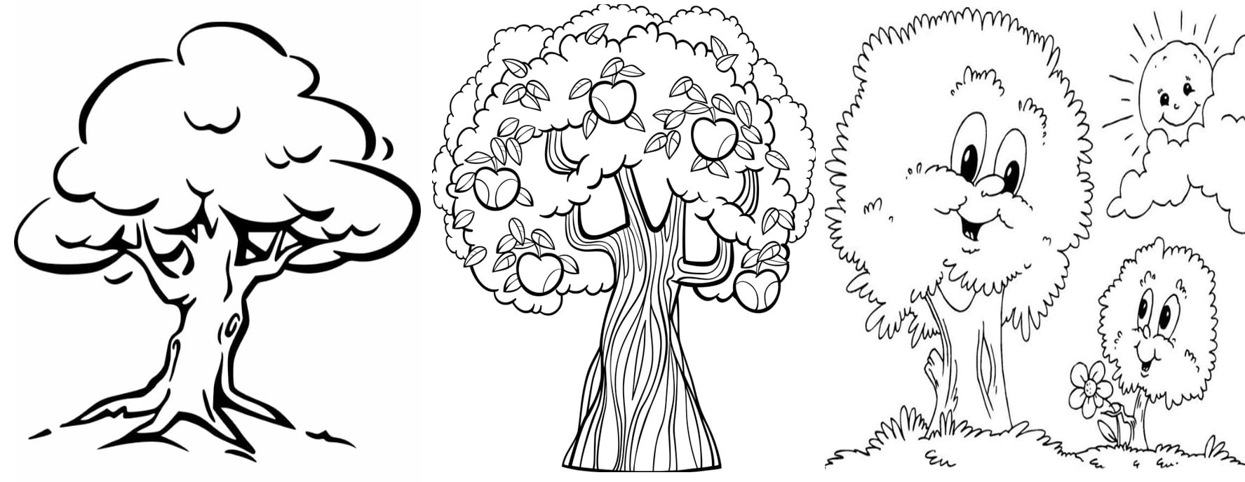 Desenho de Árvore para colorir - Imagem, Moldes e Fotos