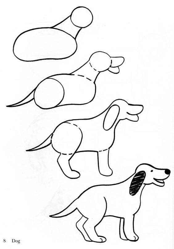 como se desenha um cachorro