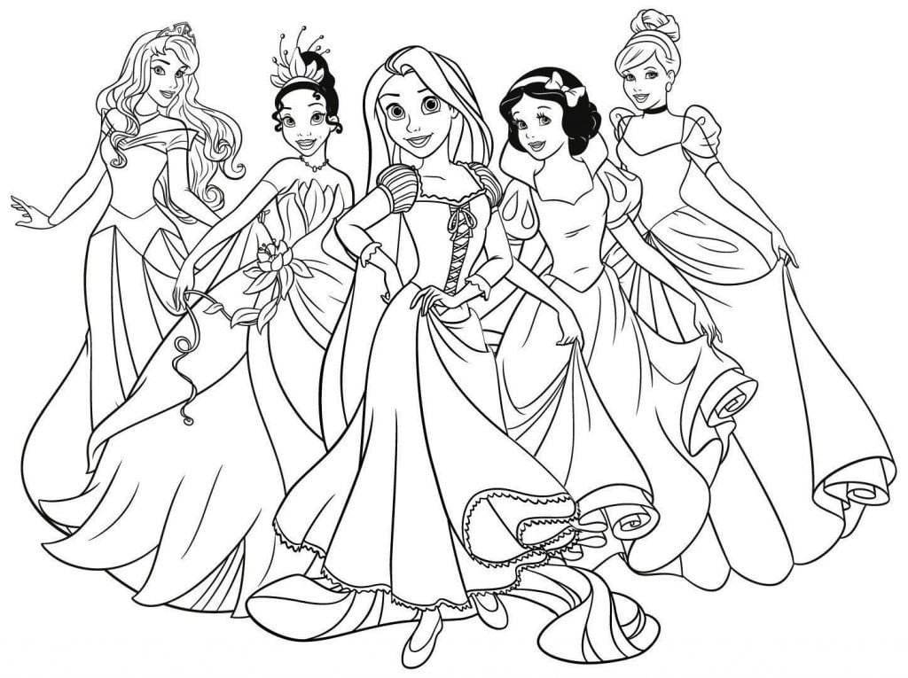 princesas da disney para colorir