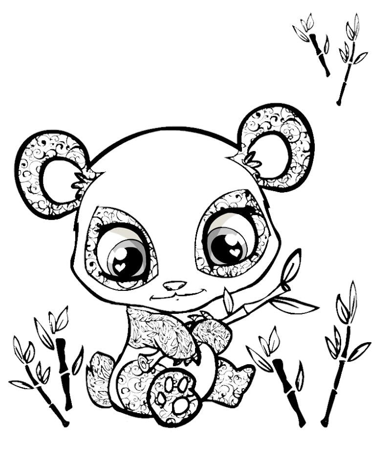 desenho do panda para pintar