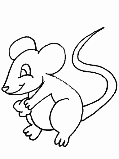 imagens de rato para colorir