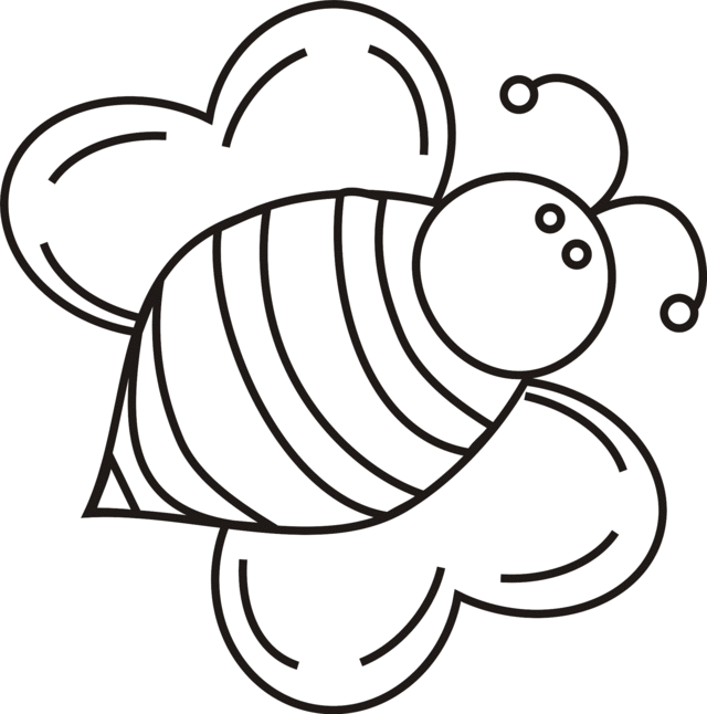 abelha para desenhar imprimir