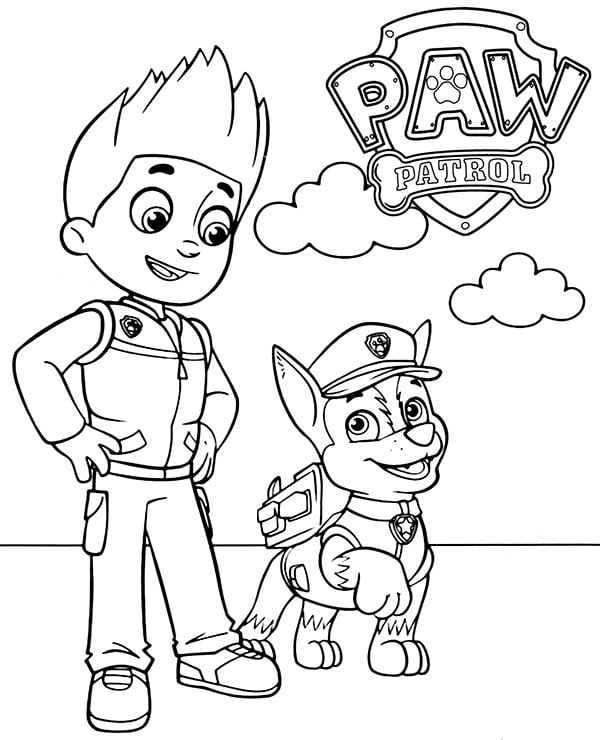 desenho da patrulha canina para colorir