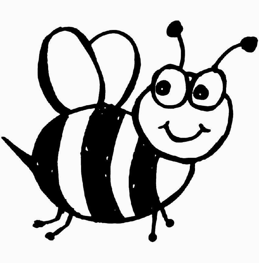 desenho de abelhas para colorir