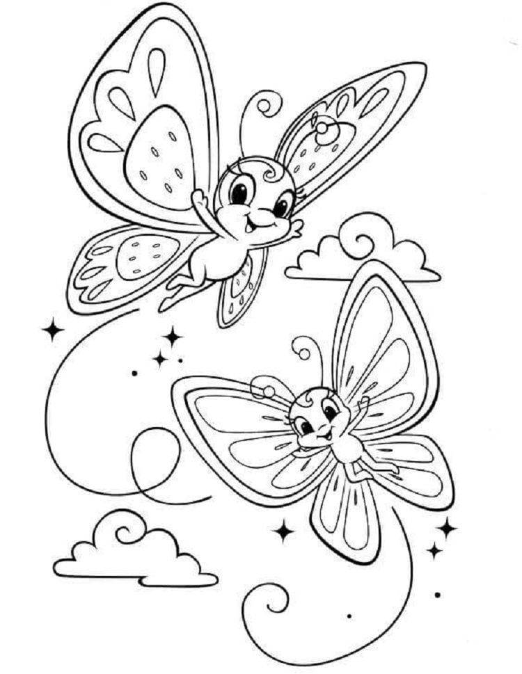 desenho de borboleta para colorir
