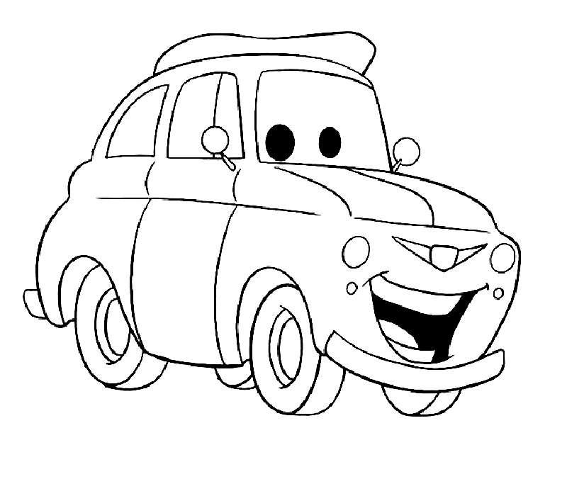 desenho de carro para colorir