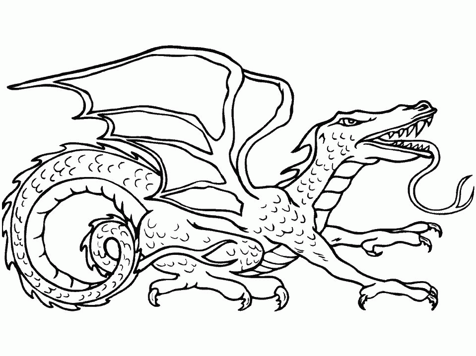 desenho de dragão para colorir
