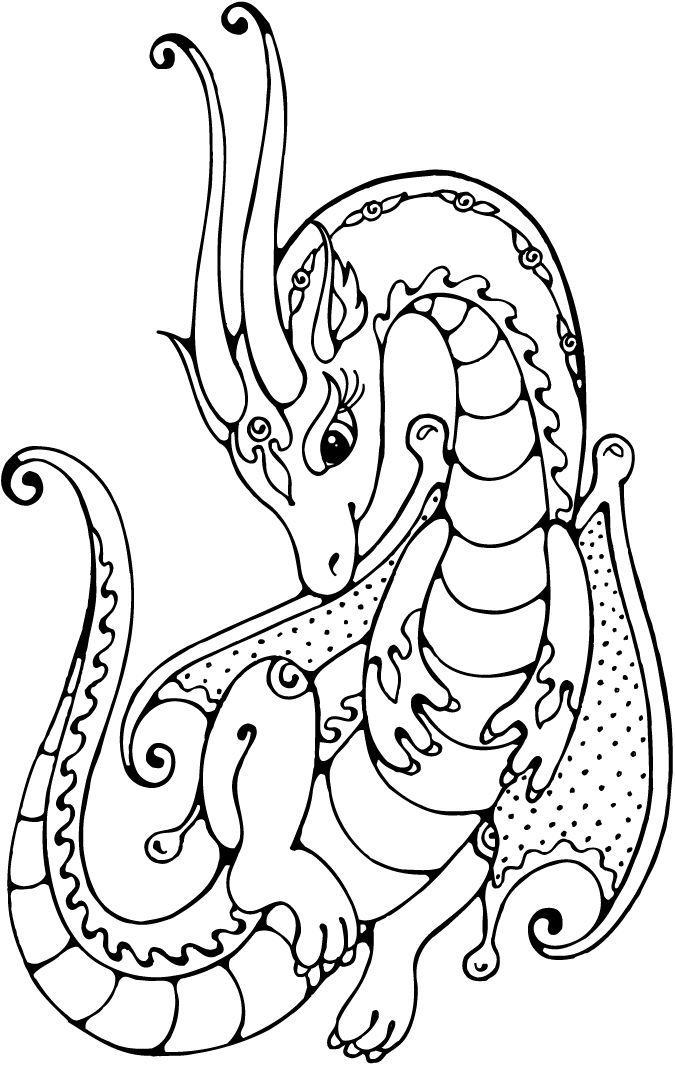 desenho de dragao para impirmir