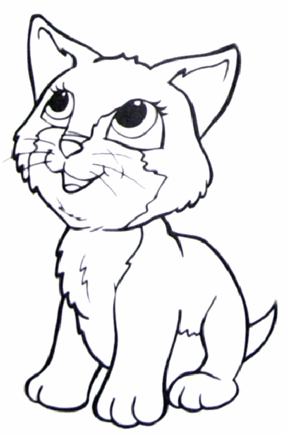 desenho de gato para desenhar e imprimir