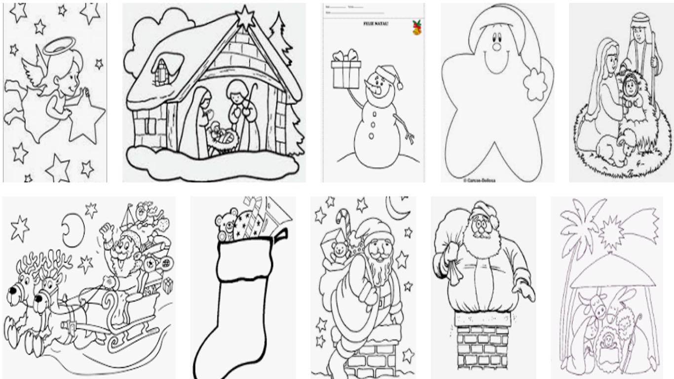 Desenhos De Natal Para Colorir Imprimir E Desenhar