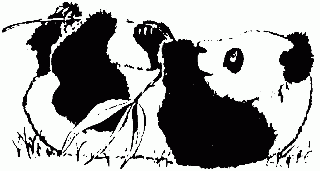 desenho de panda para desenhar