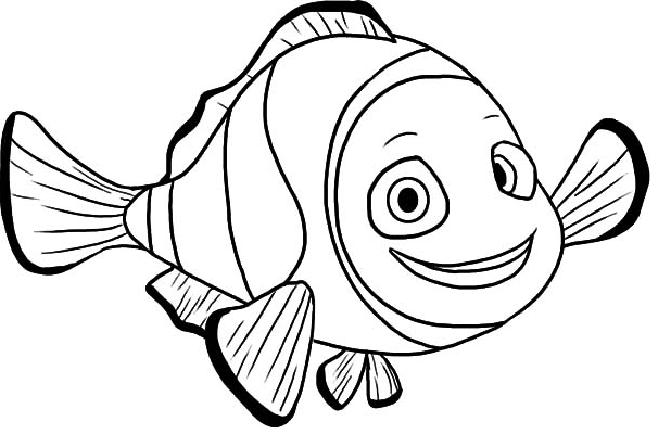 desenho de peixe nemo para colorir