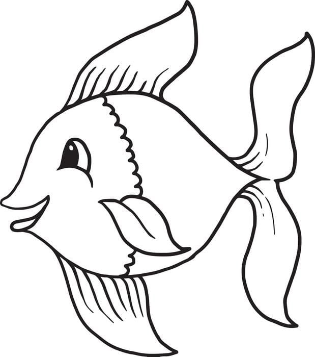 desenho de peixe para desenhar